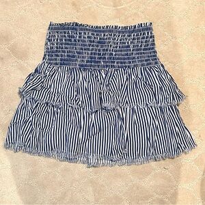 Aerie Pinstripe Layered Skirt - Size XS Never Worn